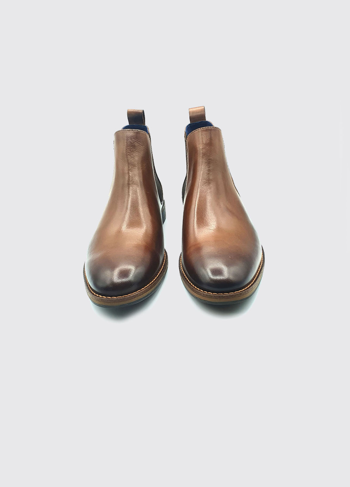 Dubarry Steed Slip On Chelsea Boot Tan flat front view