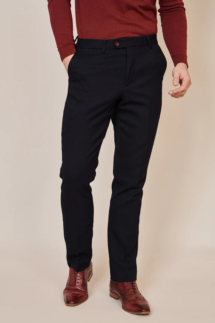 Men's JD4 Navy Trousers-Front View