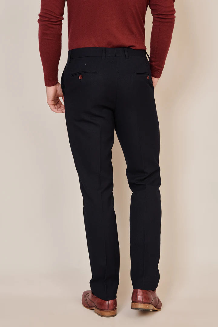 Men's JD4 Navy Trousers-Back View