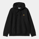 Carhartt WIP Hooded American Script Sweat-Black Black detail view