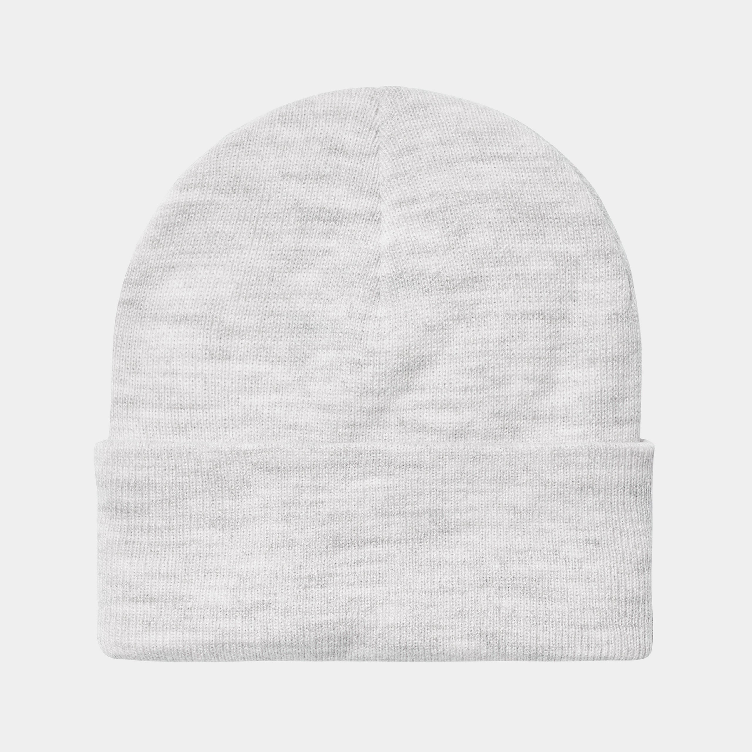 Carhartt WIP Chase Beanie-Ash Heather / Gold Ash Heather / Gold model front view