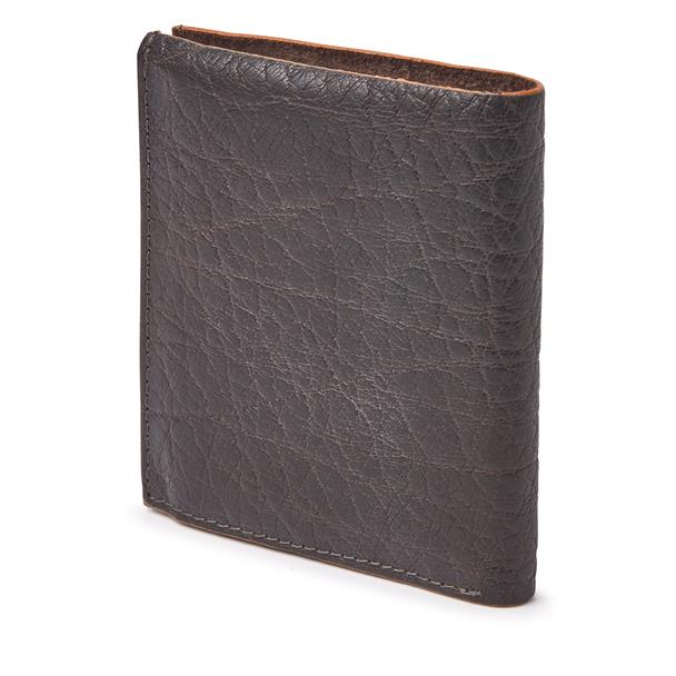 Men's Amsterdam Billfold Small Stitch Detail Brown Wallet-Back View