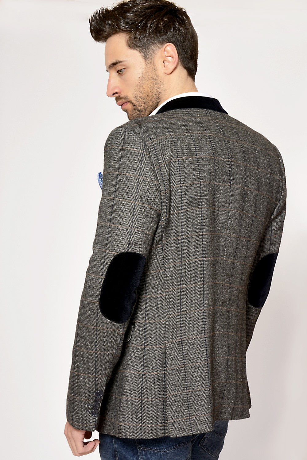 Dx7 Heritage Tweed Check Blazer By Marc Darcy London - Spirit Clothing