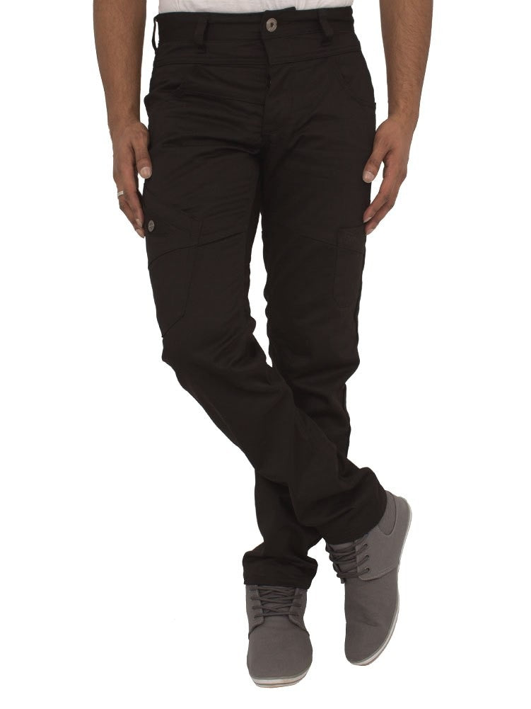 Men's Black Anti Fit Chinos By Eto Jeans - Spirit Clothing