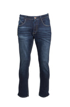 ETO Mens Em538 DSW Tapered Fit Jean by Eto Jeans DARK STONE WASH front view