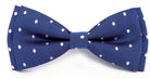 STANDAR F4 Bow Tie Royal White Polka Royal Polka Dot front view