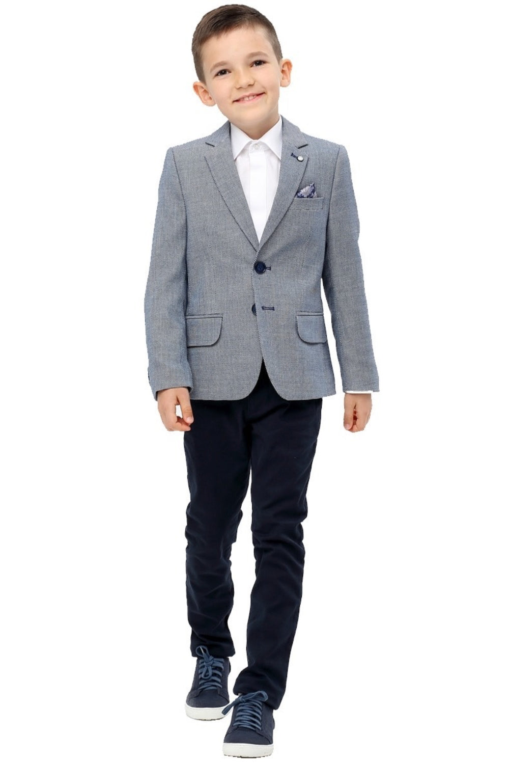 STANDAR Elias Boys Blue Blazer BLUE front view