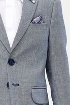 STANDAR Elias Boys Blue Blazer BLUE model front view