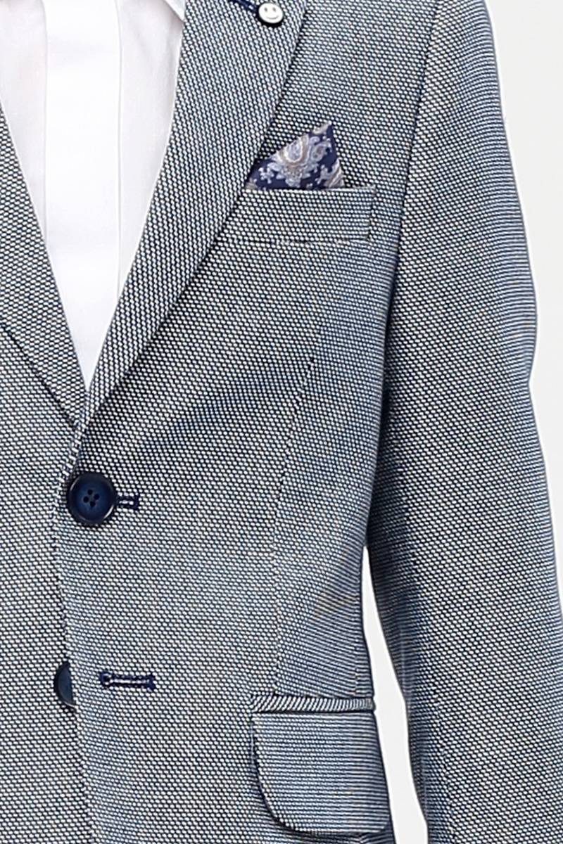 STANDAR Elias Boys Blue Blazer BLUE model front view