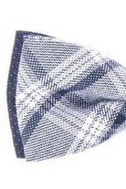 STANDAR Enzo Boy's Bow Tie Set Navy Check model front view
