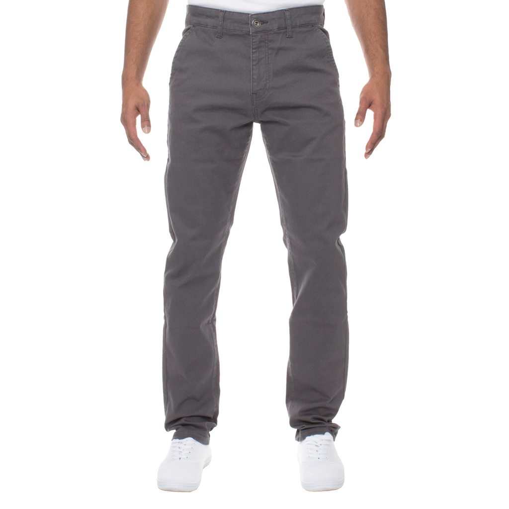 ENZO EZ348 Slim Fit Chino by Enzo grey side view