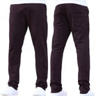 ENZO EZ348 Slim Fit Chino by Enzo Burgundy detail view
