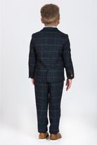 Marc Darcy Boyswear Eton Boy 3 Piece Suit NAVY model front view