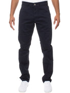 ENZO EZ348 Slim Fit Chino by Enzo Navy front view