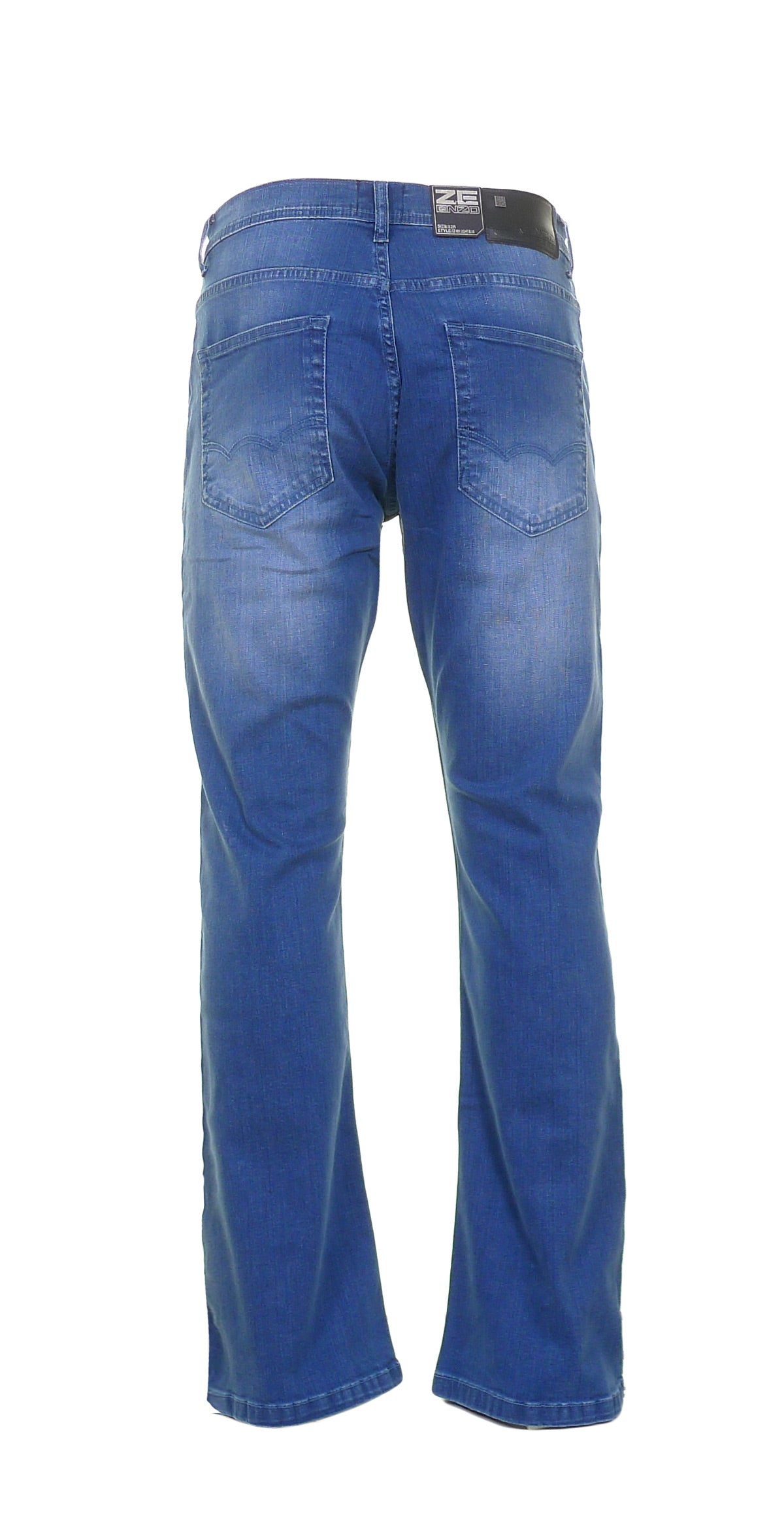 ENZO Enzo Light Wash Bootcut/Flare Jeans LIGHT WASH model front view