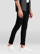 JACK & JONES Glenn 046 Slim Fit Black Jeans by Jack Jones Black model front view
