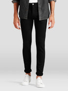 JACK & JONES Glenn 046 Slim Fit Black Jeans by Jack Jones Black front view