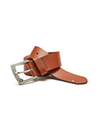 JACK & JONES Jack Jones Buffalo Greb Leather Belt White front view