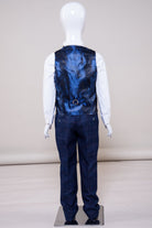 Marc Darcy Boyswear Harry Boy 3 Piece Indigo Suit Indigo flat front view