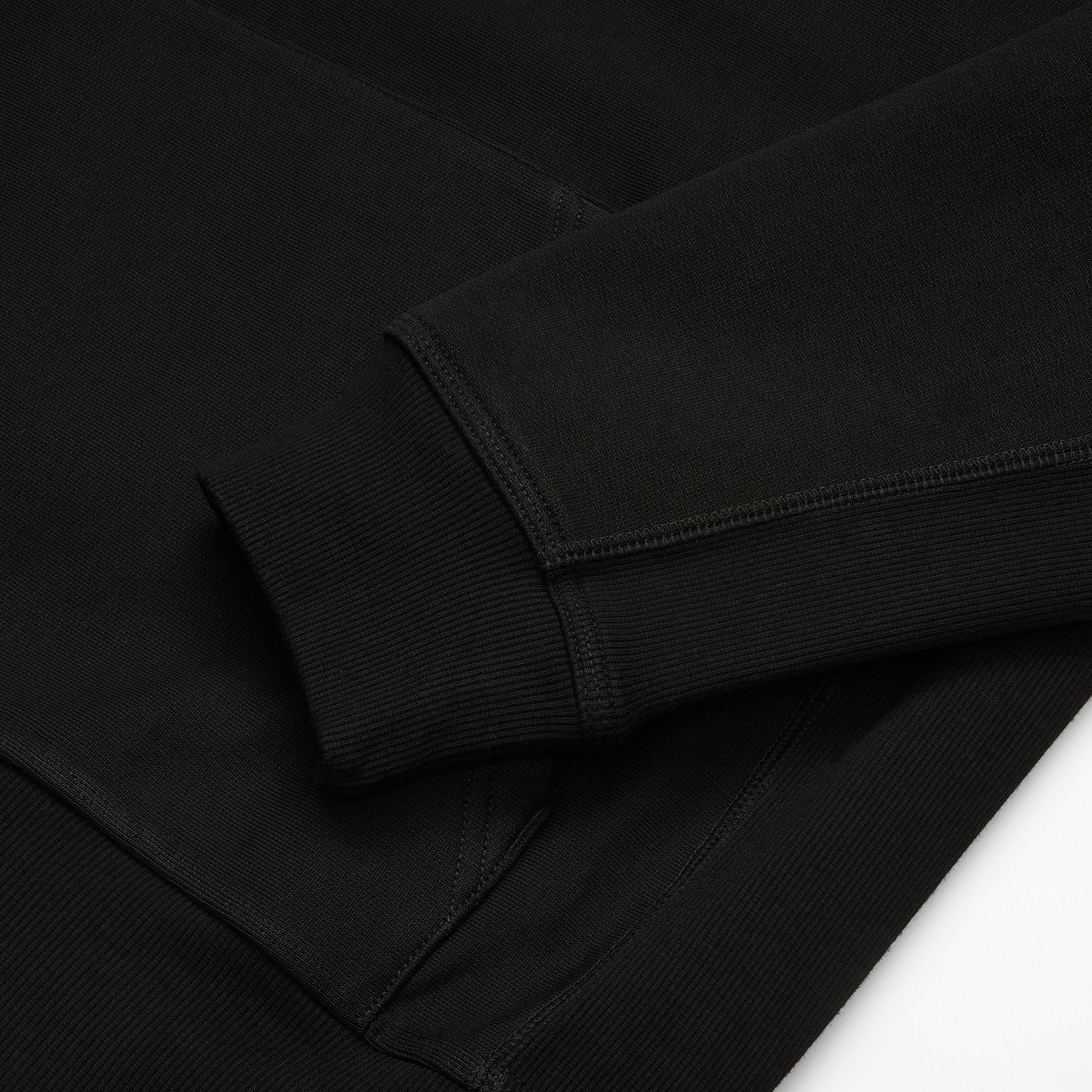 Carhartt WIP Hooded American Script Sweat-Black Black flat front view