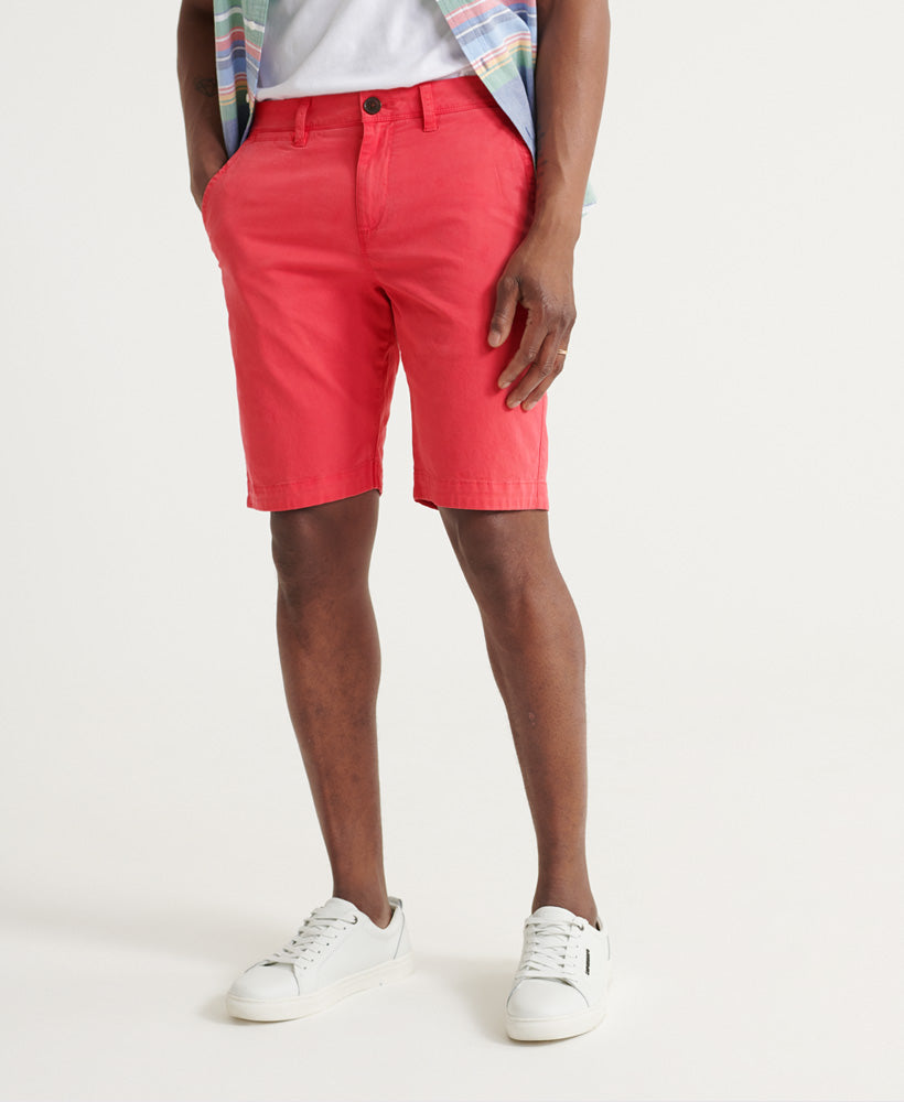 SUPERDRY International Maldive Pink Chino Shorts Maldive Pink front view