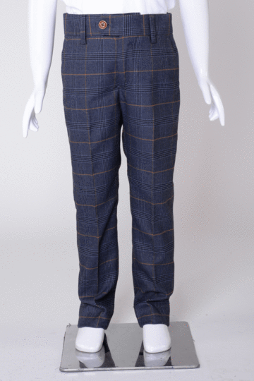Jenson Marine Check Boys 3 Piece Suit - Spirit Clothing