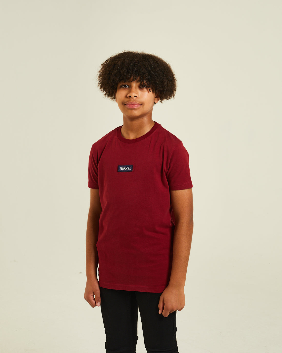 Boy's Jim Red Tee-Front View