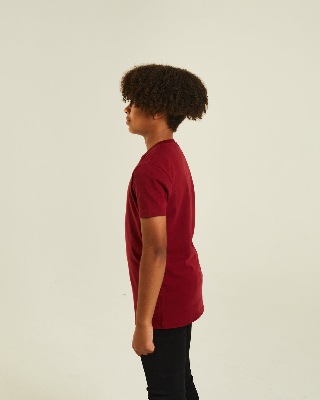 Boy's Jim Red Tee-Side View