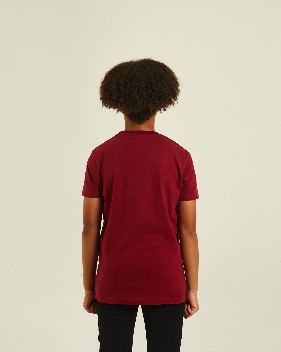 Boy's Jim Red Tee-Back View