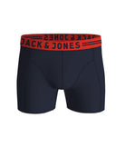 JACK & JONES Lichfield Trunks 3 Pack by Jack Jones Burgandy detail view