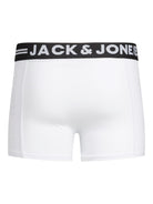 Jack Jones Youths Junior Boy 3 Pack Boxers Grey/Black/White back view