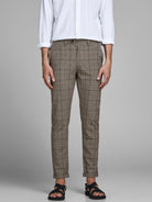 JACK & JONES Marco Connor 775 Beige Check Pants Beige detail view