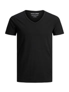 JACK & JONES Basic V Tee by Jack Jones Core WHITE model front view