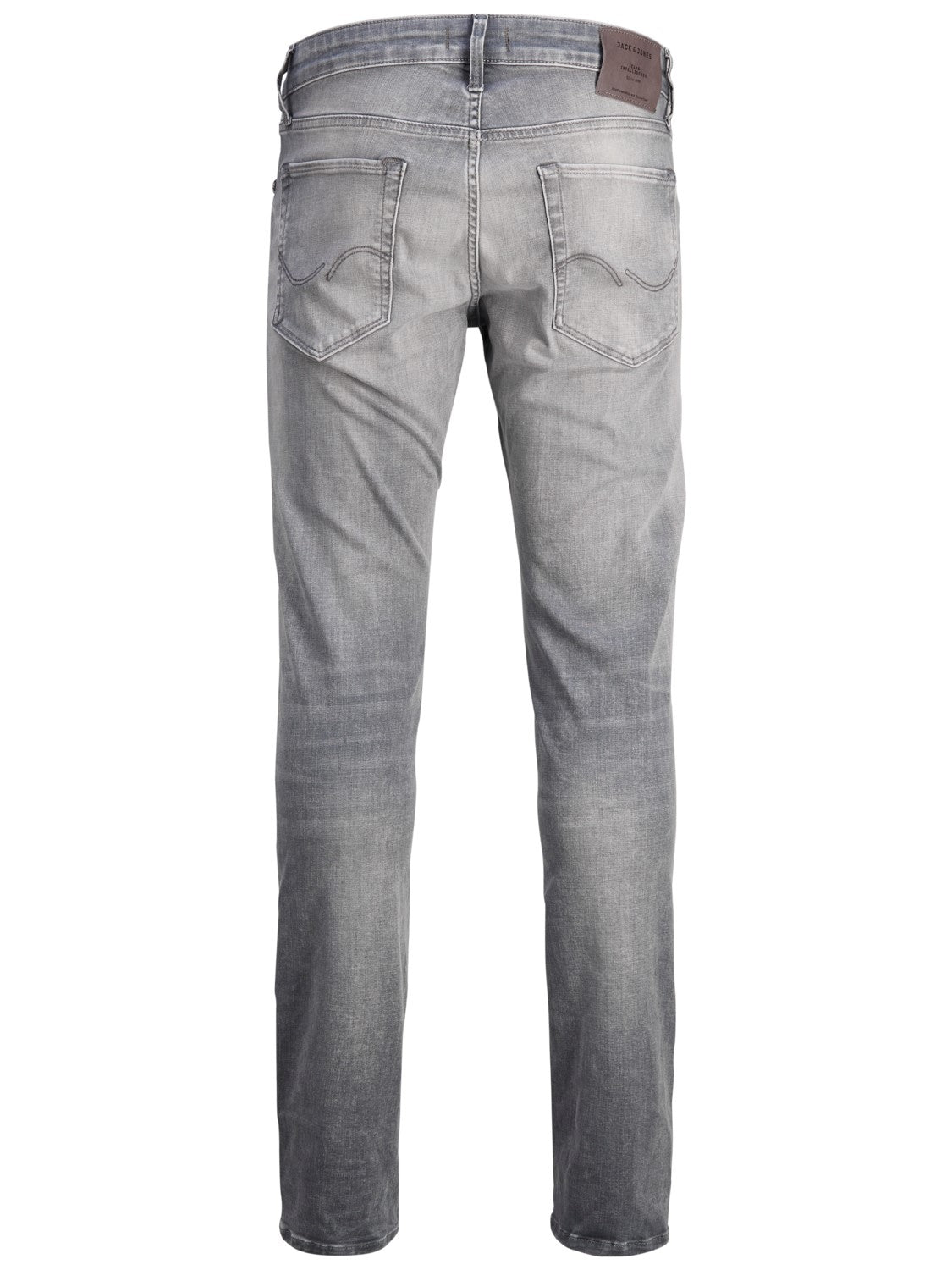 JACK & JONES Glenn 257 Grey Slim Fit Jeans GREY DENIM model front view