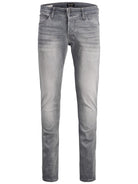 JACK & JONES Glenn 257 Grey Slim Fit Jeans GREY DENIM front view