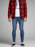 JACK & JONES Tom 815 Super Skinny BLUE front view