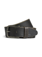 JACK & JONES Paul Leather Belt by Jack Jones BLACK COFFEE back view