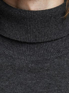 JACK & JONES Emil Knit Roll Neck Jumper BLACK side view