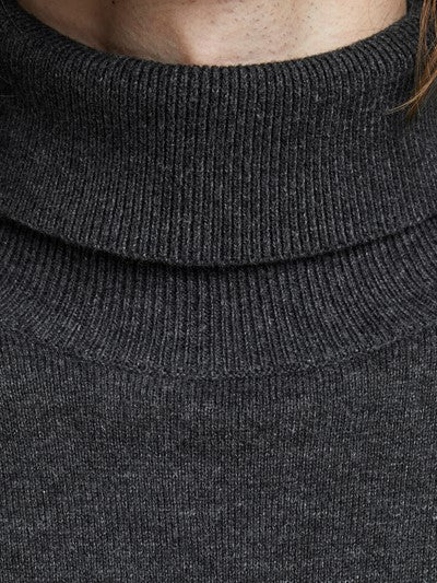JACK & JONES Emil Knit Roll Neck Jumper BLACK side view