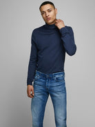 JACK & JONES Emil Knit Roll Neck Jumper BLACK detail view