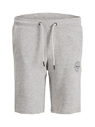 Jack Jones Youths Junior Boys Light Grey Melange Shark Shorts Light Grey Melange detail view