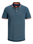 JACK & JONES Paulos Polo Short Sleeve Port Royal flat front view