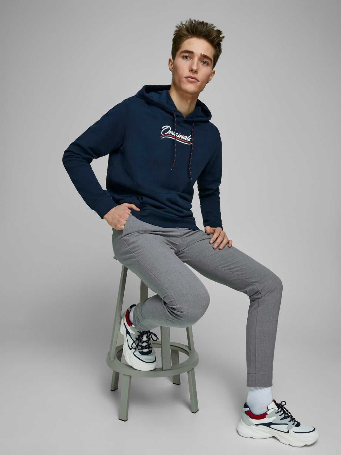 JACK & JONES Marco Connor 909 Grey back view