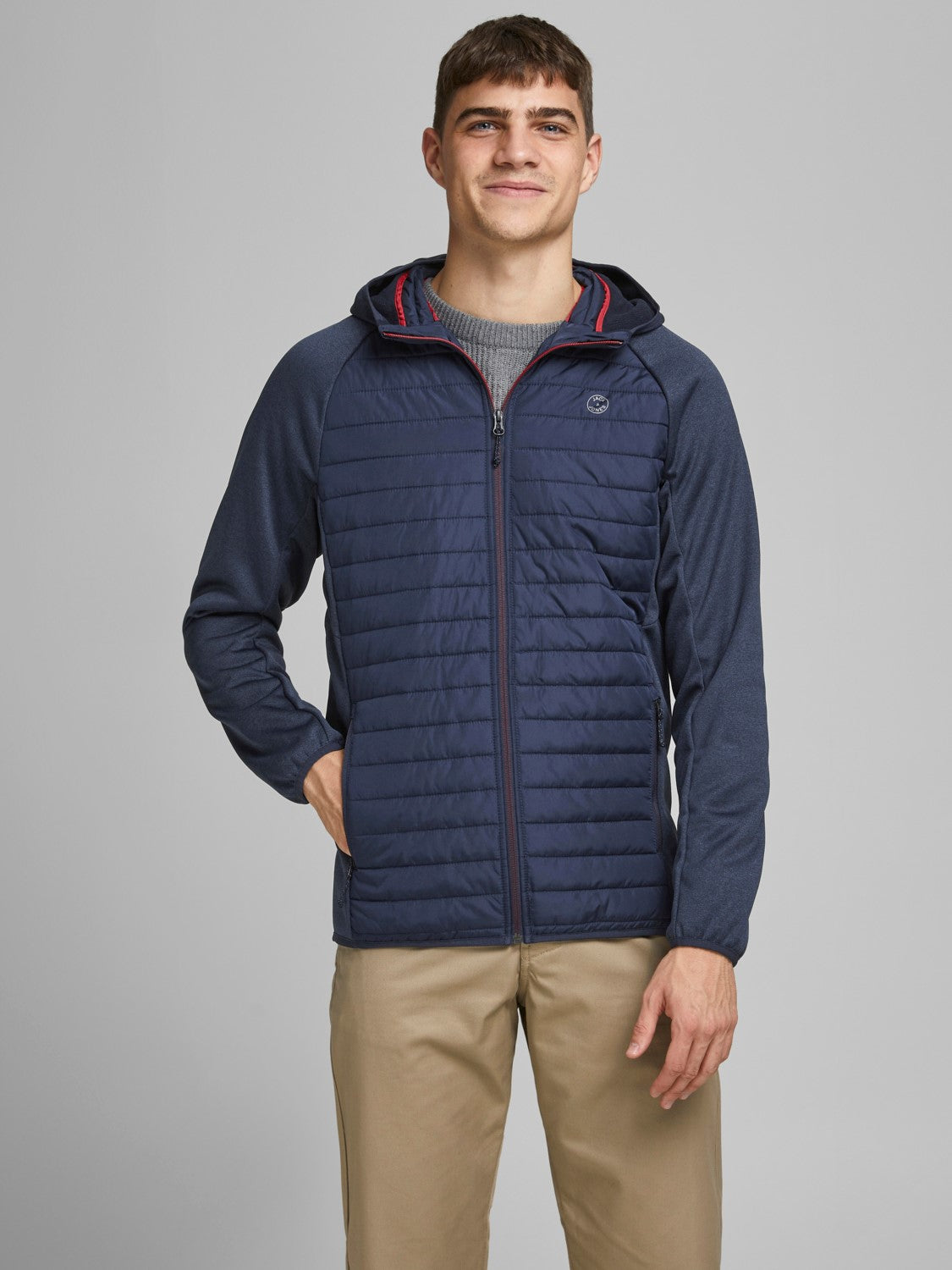 JACK & JONES Jack & Jones Multi Quilted Jacket NAVY BLAZER detail view