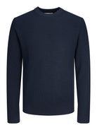 JACK JONES PREMIUM Perfect Knit Crew Neck Sweat Maritime Blue detail view