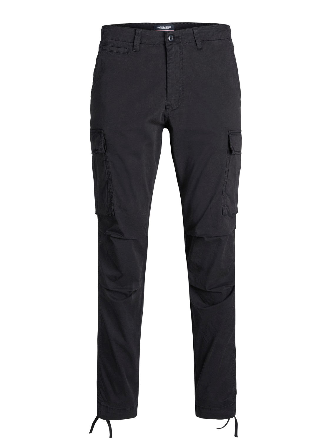 Ace Tucker Black Cargo Pants-Front view