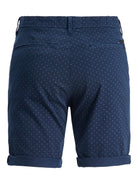 JACK & JONES Bowie Navy Printed Shorts Navy Blazer detail view
