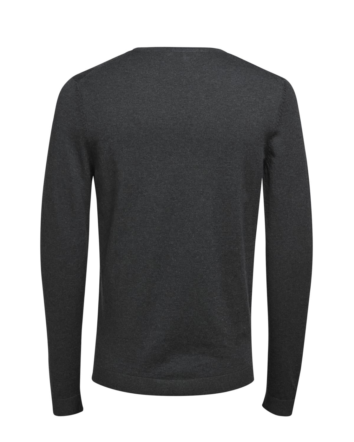 JACK JONES PREMIUM Premium Cashmere Luke Crew Knit Maritime Blue model front view