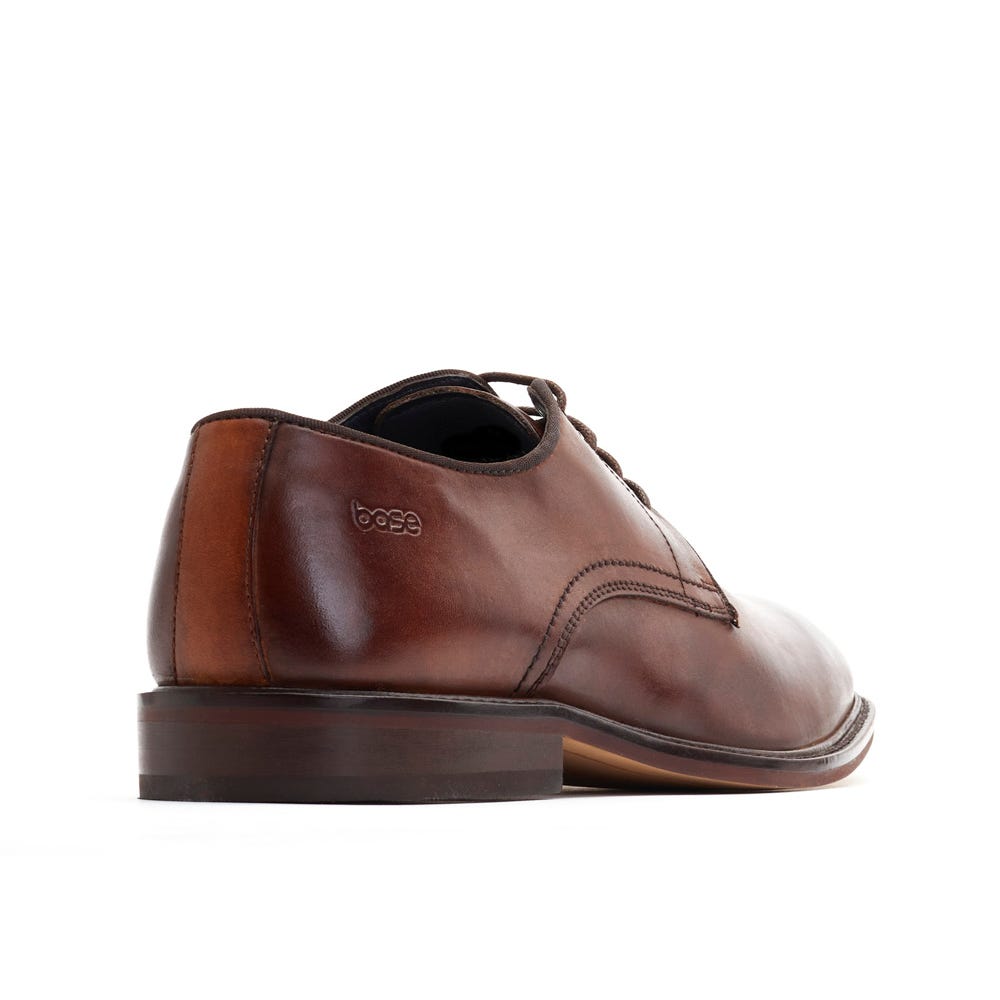 Men's Keaton Lace-Up Shoe/Brown Washed-Back View