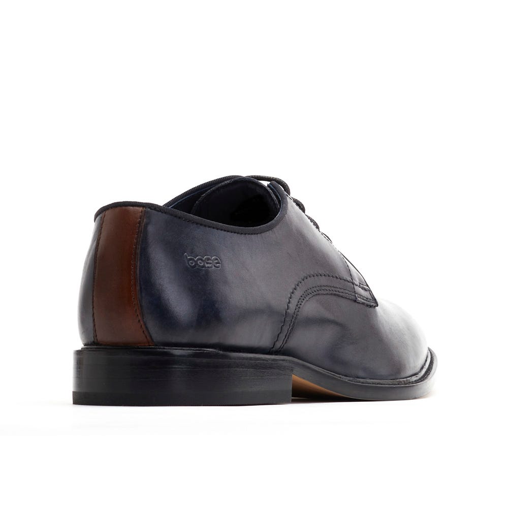 BASE LONDON Keaton Lace-Up Shoe - Navy Washed Navy Washed detail view